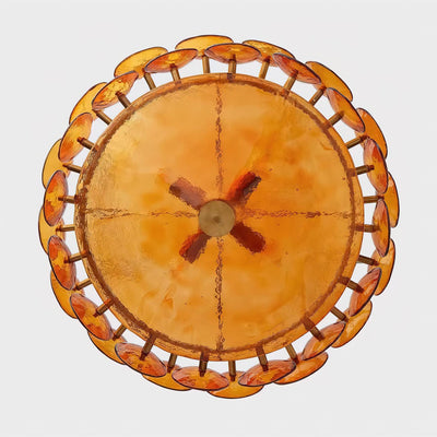 Ventilo Amber Glass Chandelier - Neutral Decor