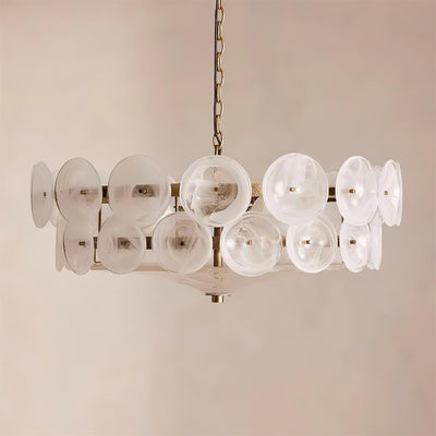 Ventilo Amber Glass Chandelier - Neutral Decor