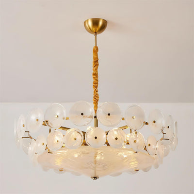 Ventilo Amber Glass Chandelier - Neutral Decor