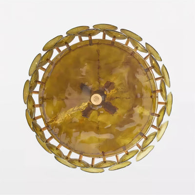 Ventilo Amber Glass Chandelier - Neutral Decor