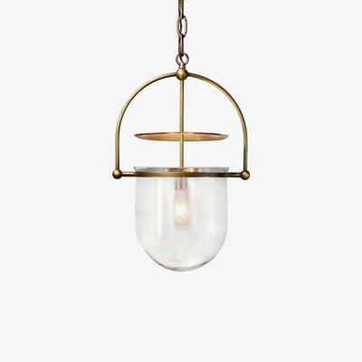 Velanaya Pendant Lamp Glass Brass Vintage for Living Room