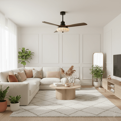 Solstead Lotus Bloom Ceiling Fan Light