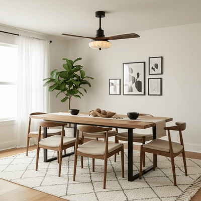 Solstead Lotus Bloom Ceiling Fan Light