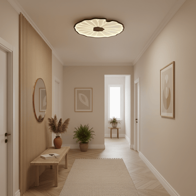Miramere Lotus Leaf Acrylic Flush Mount Ceiling Light
