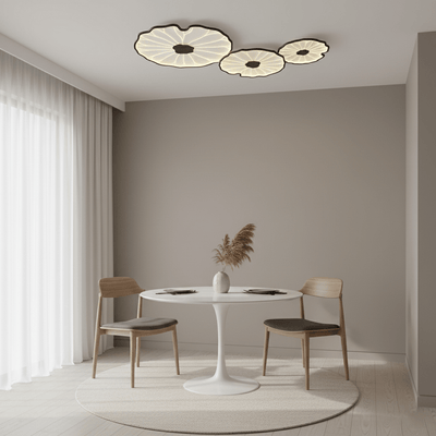 Miramere Lotus Leaf Acrylic Flush Mount Ceiling Light