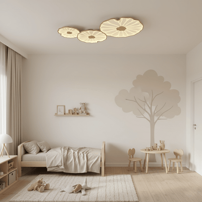 Miramere Lotus Leaf Acrylic Flush Mount Ceiling Light