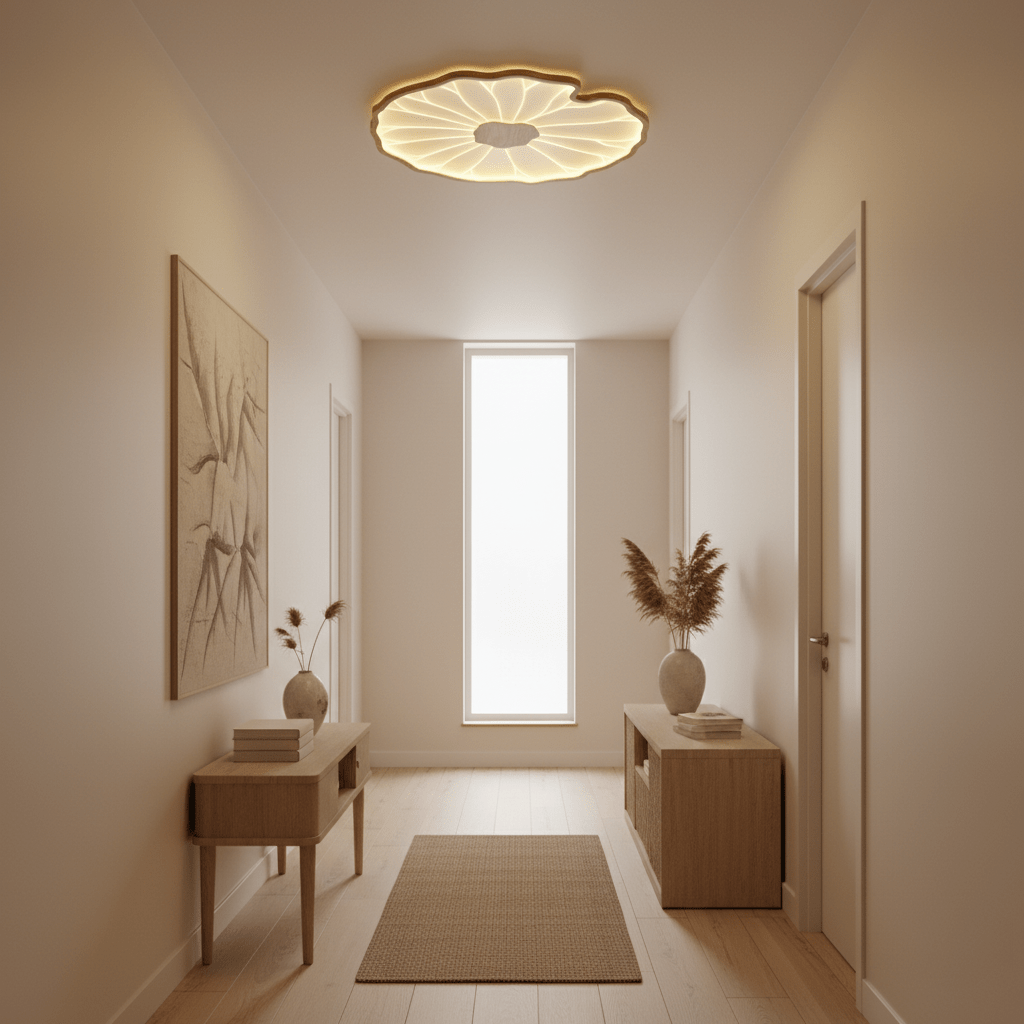 Miramere Lotus Leaf Acrylic Flush Mount Ceiling Light