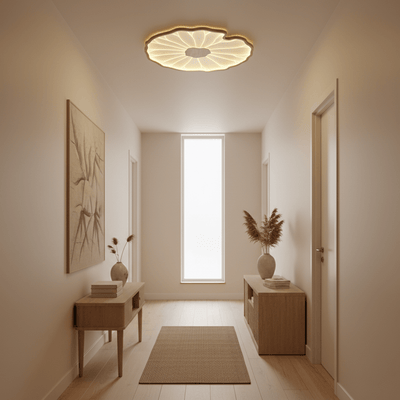 Miramere Lotus Leaf Acrylic Flush Mount Ceiling Light