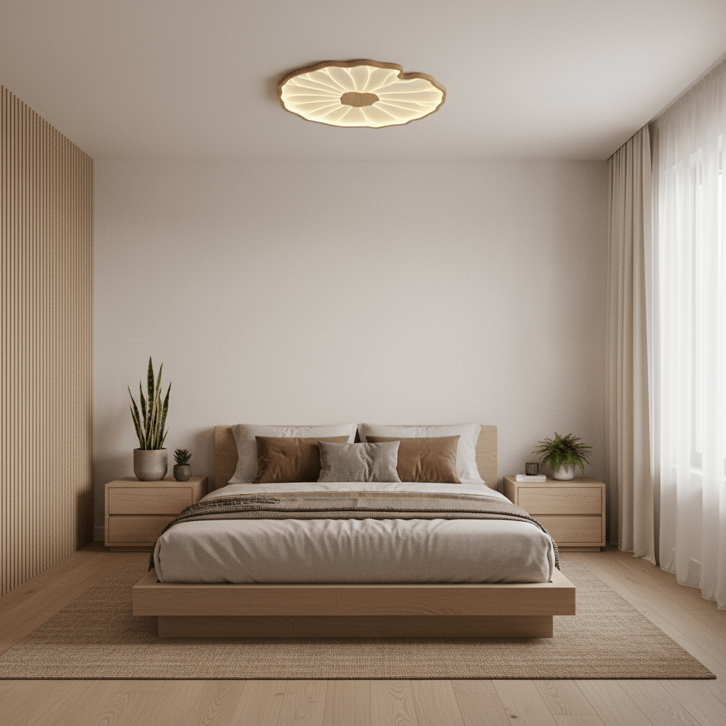 Miramere Lotus Leaf Acrylic Flush Mount Ceiling Light