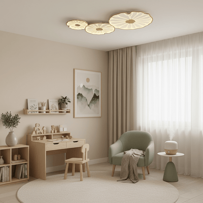 Miramere Lotus Leaf Acrylic Flush Mount Ceiling Light