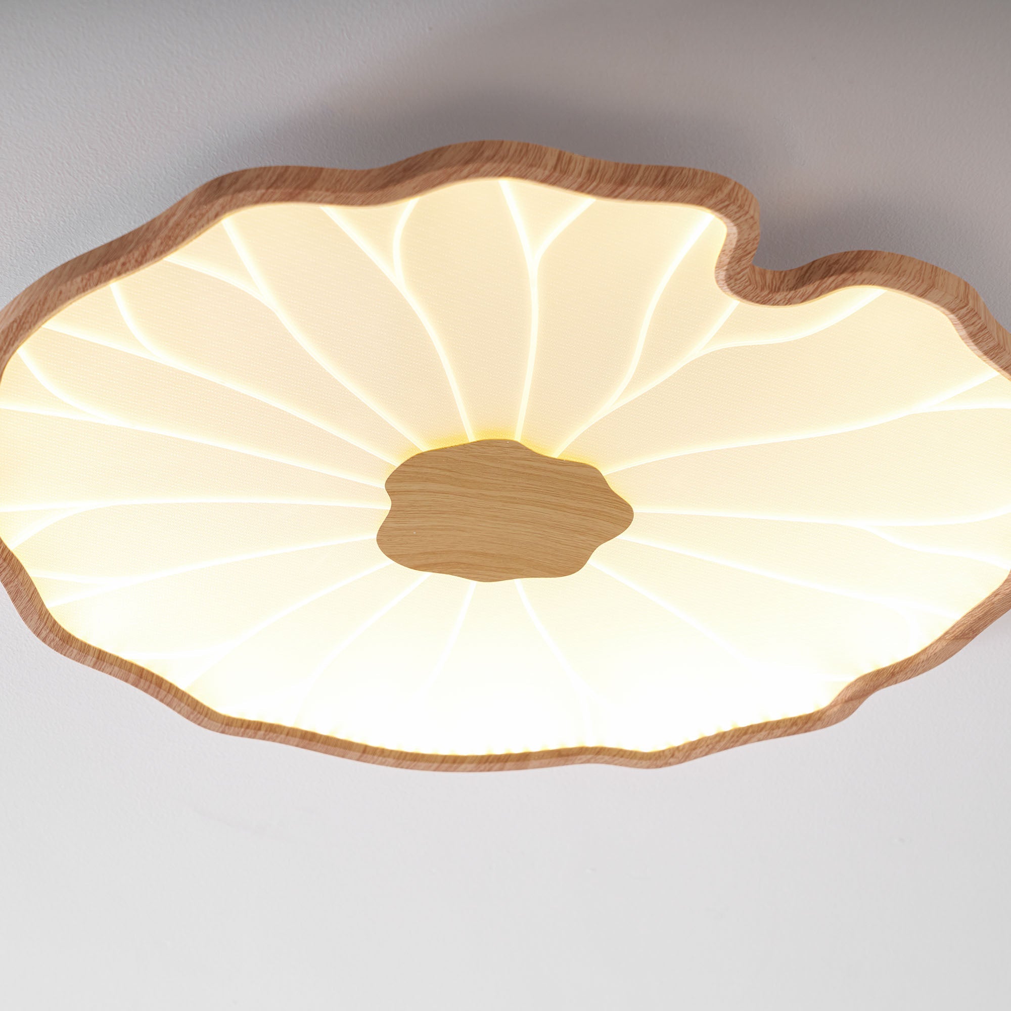 Miramere Lotus Leaf Acrylic Flush Mount Ceiling Light