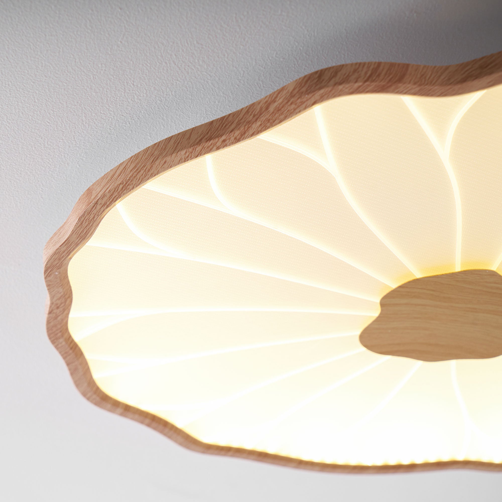 Miramere Lotus Leaf Acrylic Flush Mount Ceiling Light