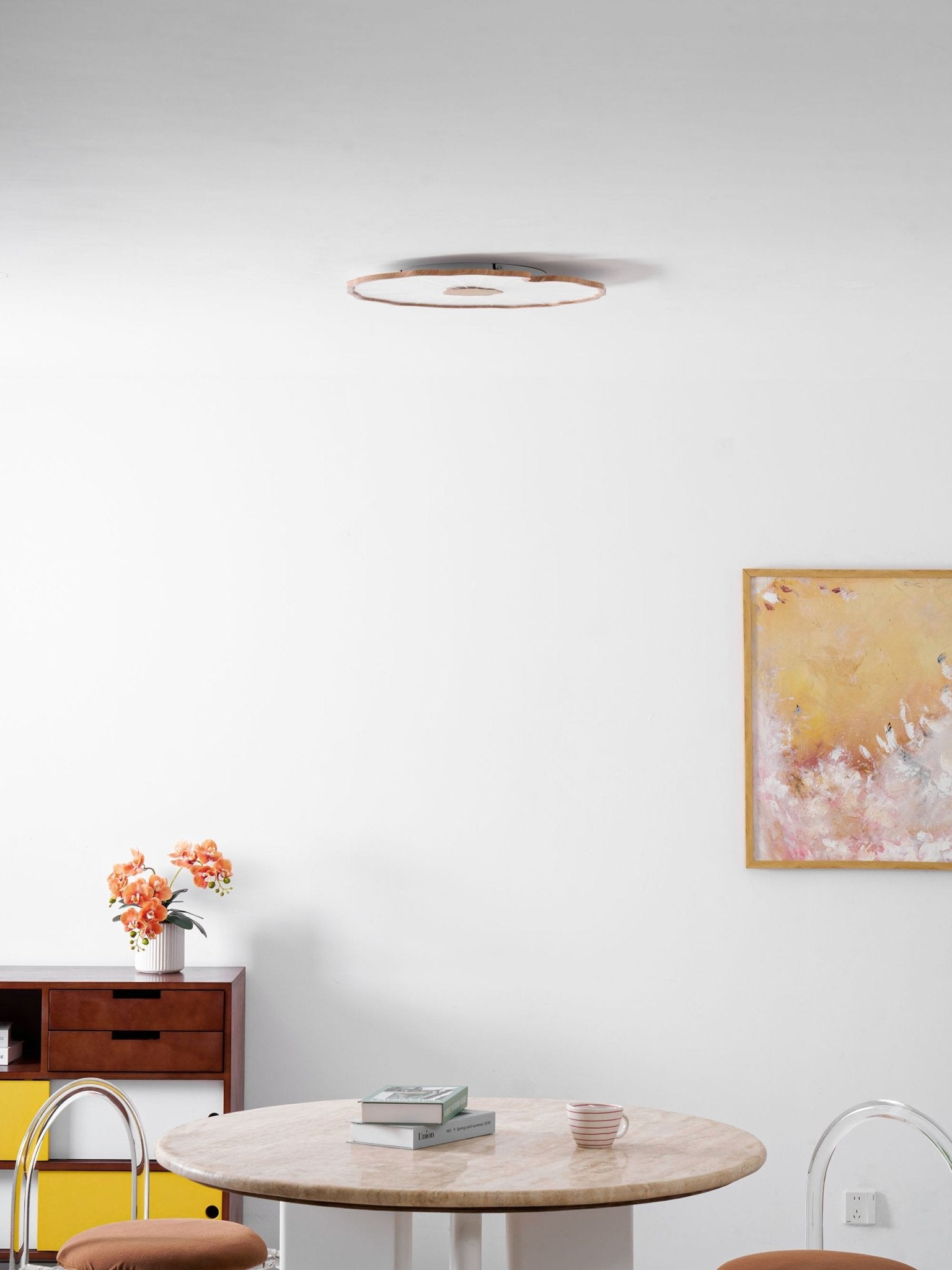 Miramere Lotus Leaf Acrylic Flush Mount Ceiling Light