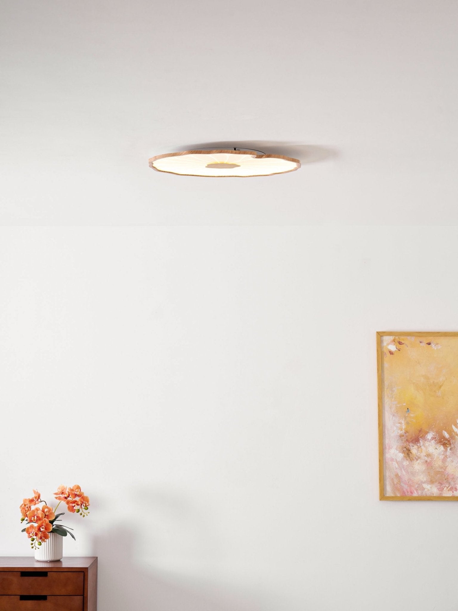 Miramere Lotus Leaf Acrylic Flush Mount Ceiling Light