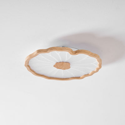 Miramere Lotus Leaf Acrylic Flush Mount Ceiling Light