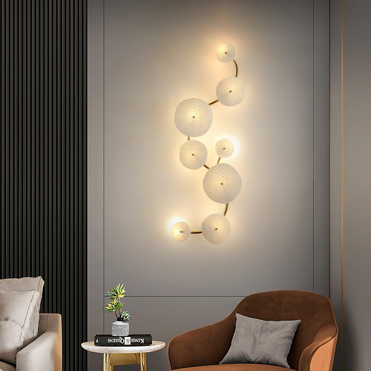 Fairhaven Lotus Petal Indoor Wall Light