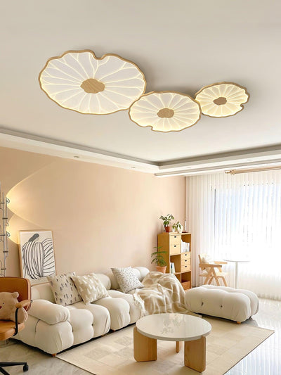 Miramere Lotus Leaf Acrylic Flush Mount Ceiling Light