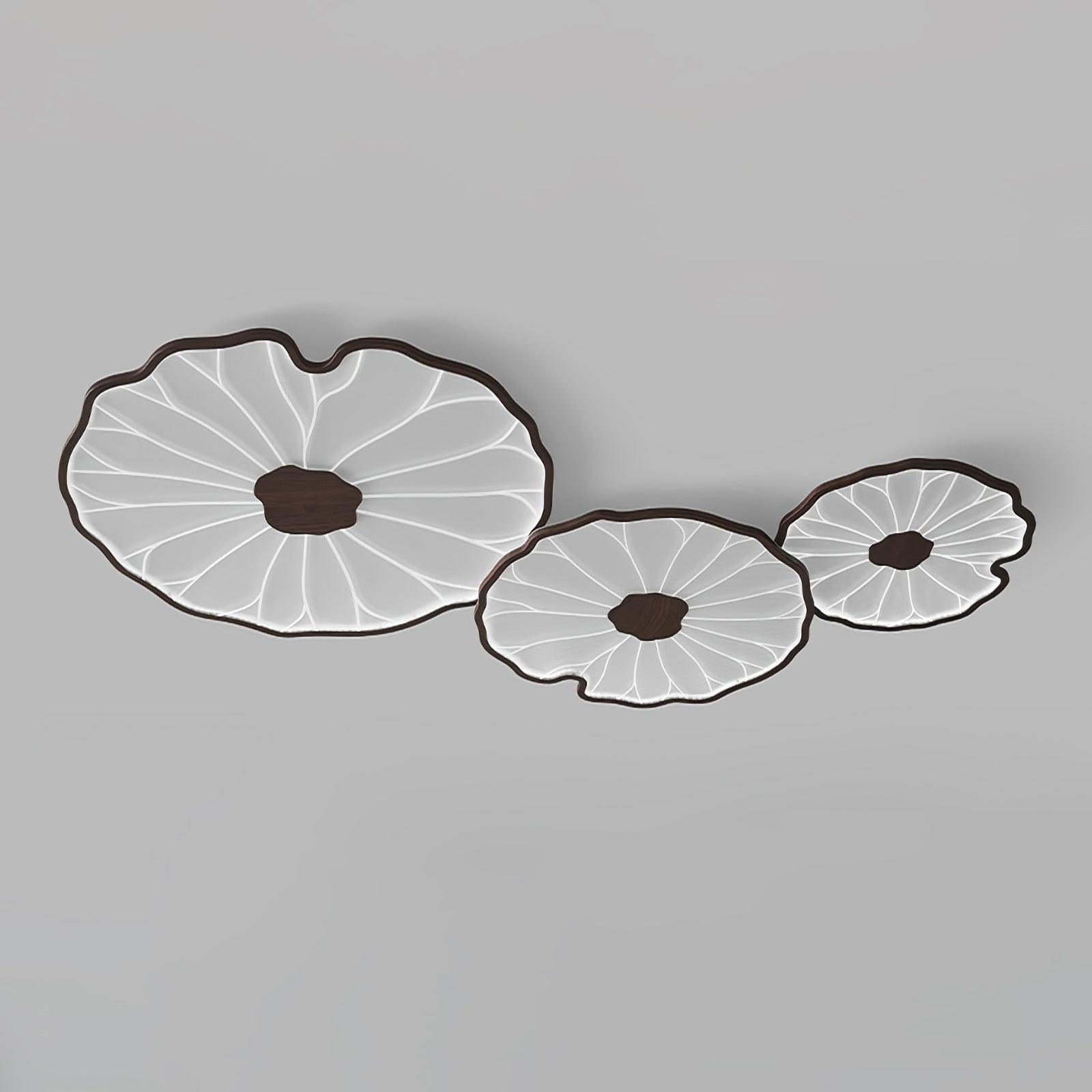 Miramere Lotus Leaf Acrylic Flush Mount Ceiling Light