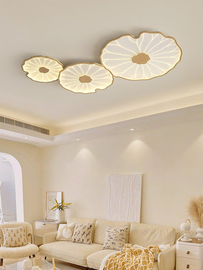 Miramere Lotus Leaf Acrylic Flush Mount Ceiling Light