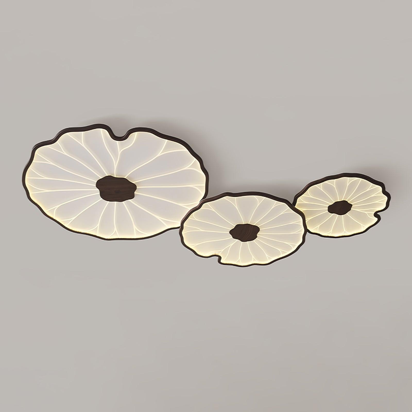 Miramere Lotus Leaf Acrylic Flush Mount Ceiling Light