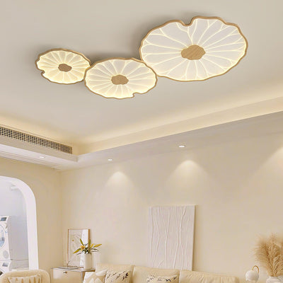 Miramere Lotus Leaf Acrylic Flush Mount Ceiling Light