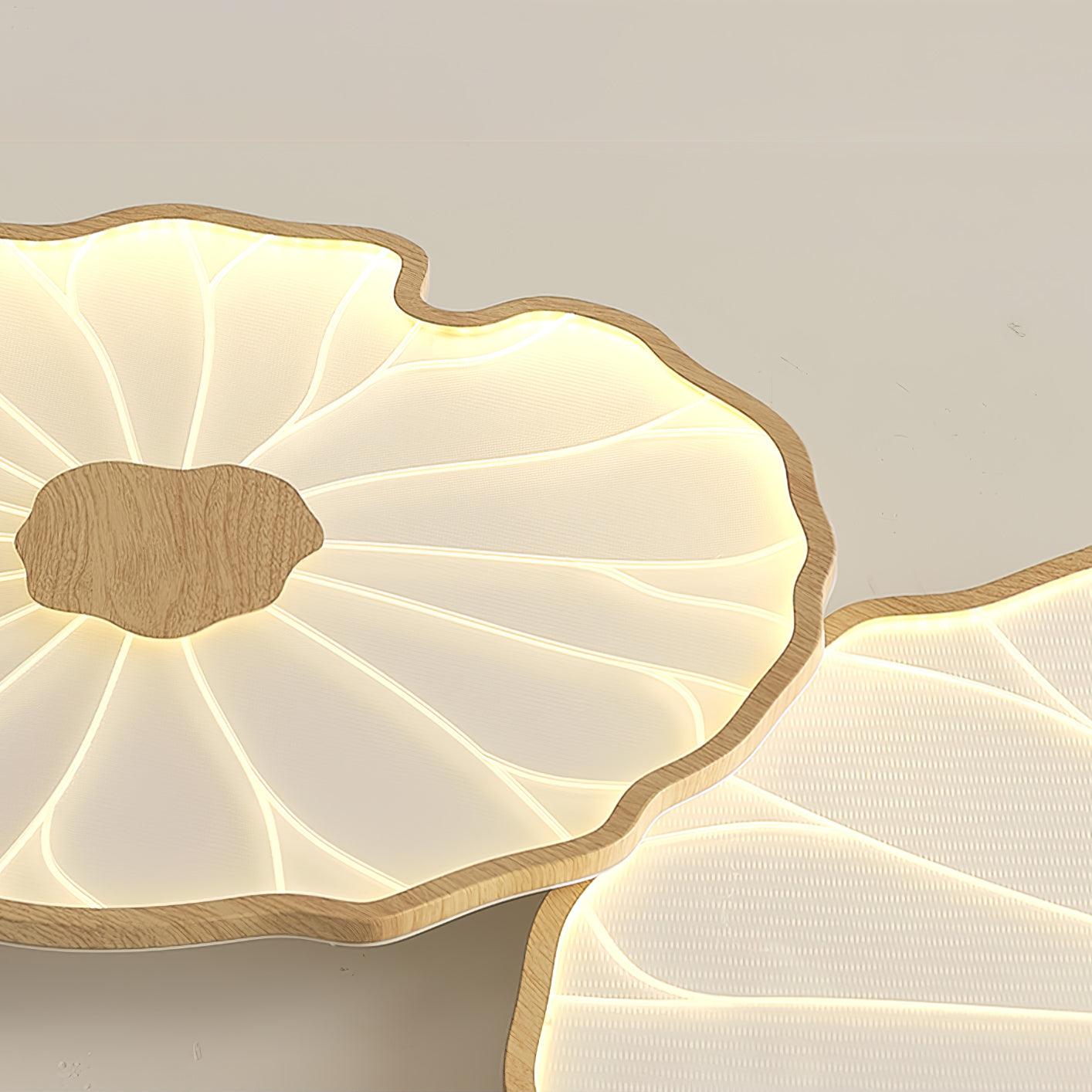 Miramere Lotus Leaf Acrylic Flush Mount Ceiling Light
