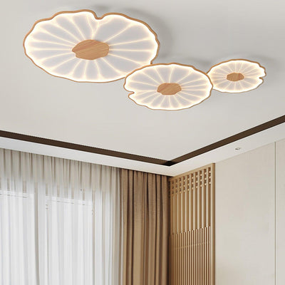 Solara Floral Wooden Ceiling Light