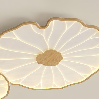 Miramere Lotus Leaf Acrylic Flush Mount Ceiling Light