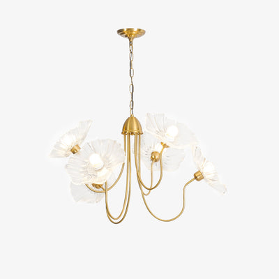 Velorora Chandelier Lotus Leaf Glass