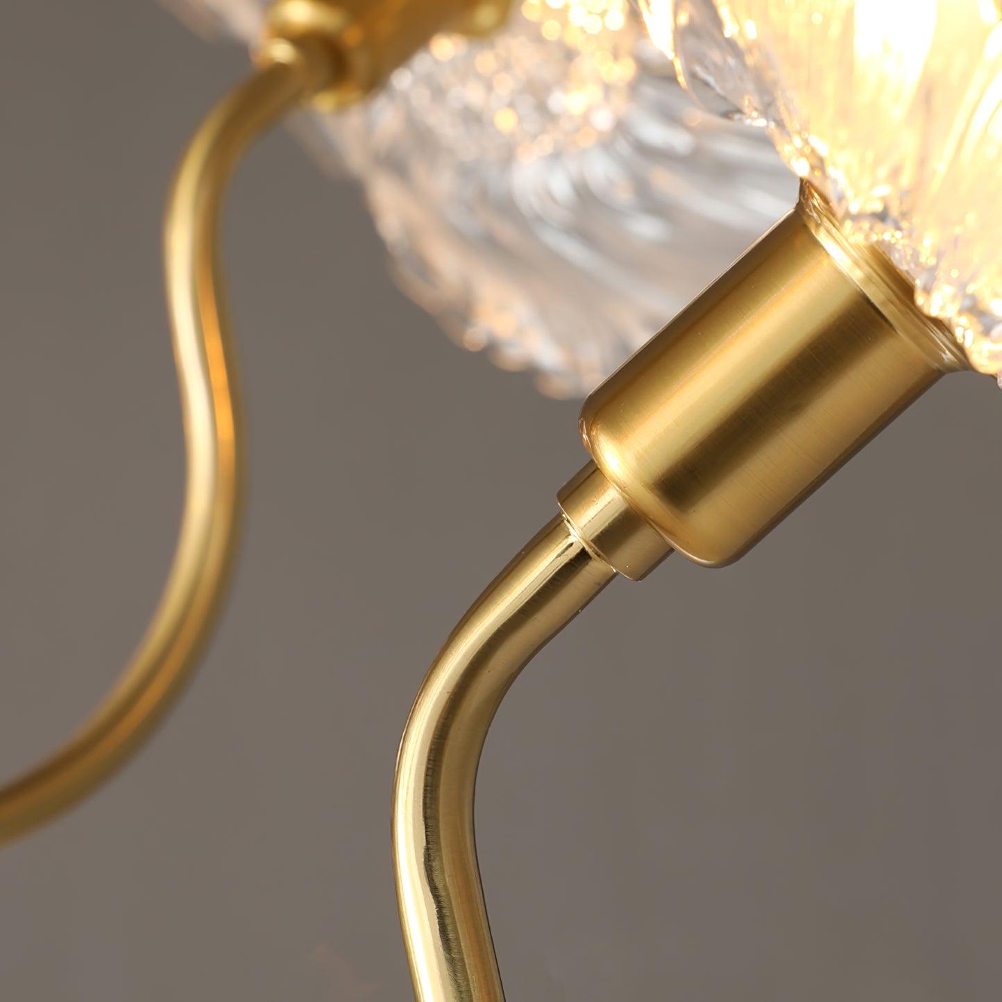 Velorora Chandelier Lotus Leaf Glass