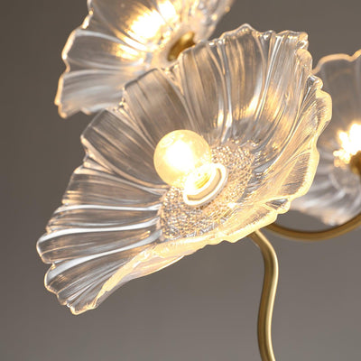 Velorora Chandelier Lotus Leaf Glass