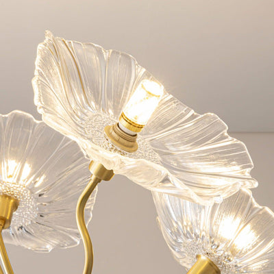 Velorora Chandelier Lotus Leaf Glass