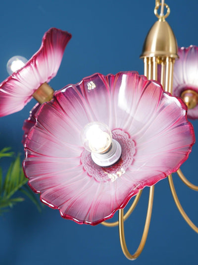 Velorora Chandelier Lotus Leaf Glass