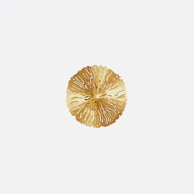 Rylso Wall Lamp Lotus Leaf Brass