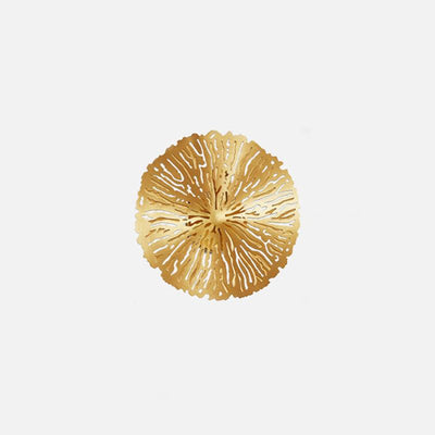 Rylso Wall Lamp Lotus Leaf Brass
