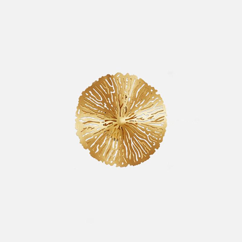 Rylso Wall Lamp Lotus Leaf Brass