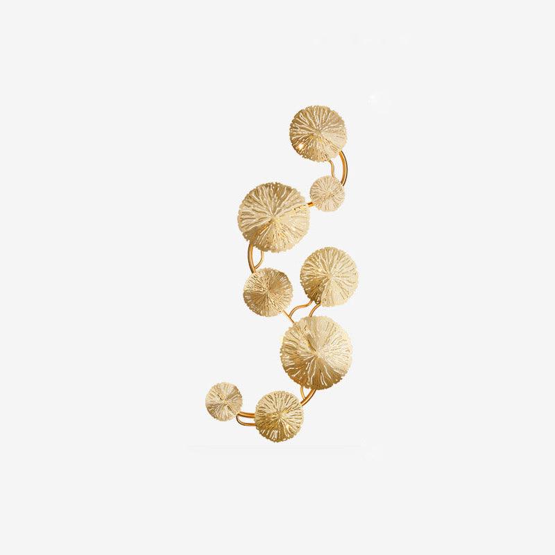 Rylso Wall Lamp Lotus Leaf Brass