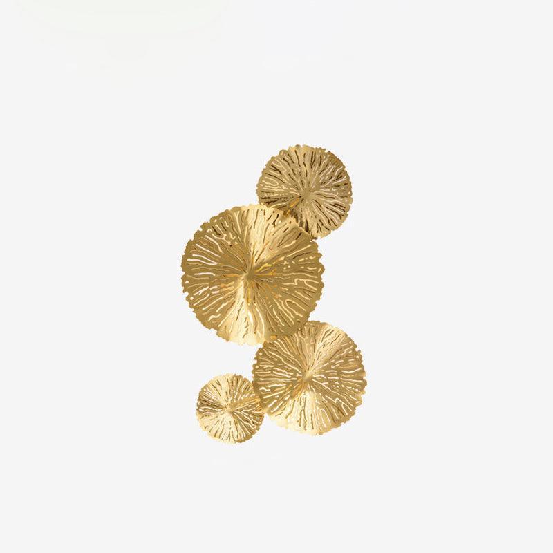 Rylso Wall Lamp Lotus Leaf Brass