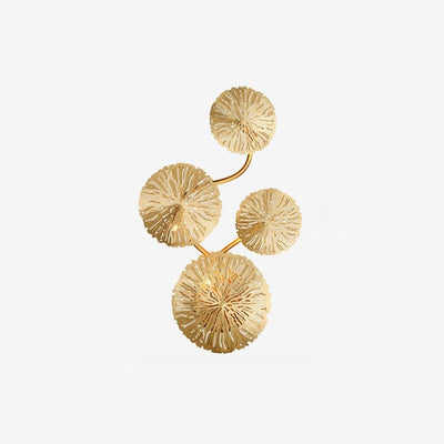 Rylso Wall Lamp Lotus Leaf Brass