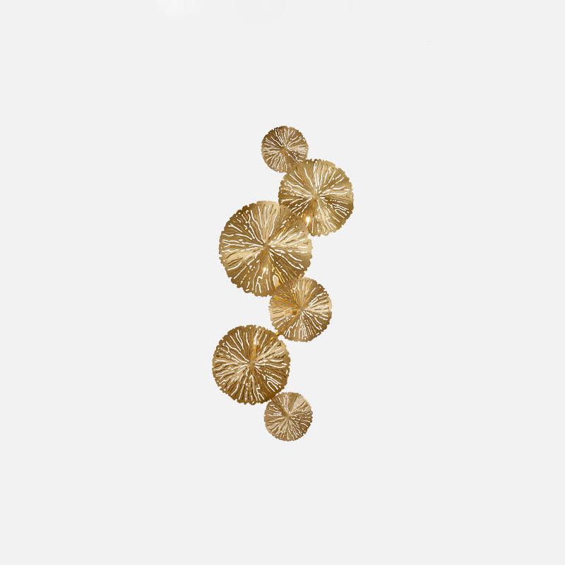Rylso Wall Lamp Lotus Leaf Brass