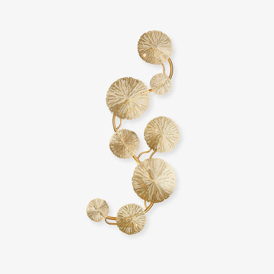 Rylso Wall Lamp Lotus Leaf Brass