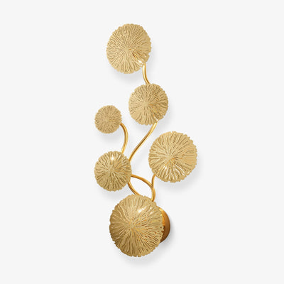 Rylso Wall Lamp Lotus Leaf Brass