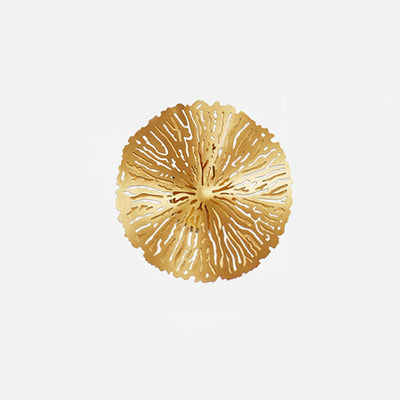Rylso Wall Lamp Lotus Leaf Brass