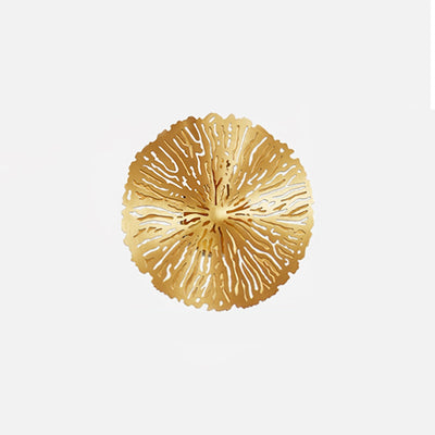 Rylso Wall Lamp Lotus Leaf Brass
