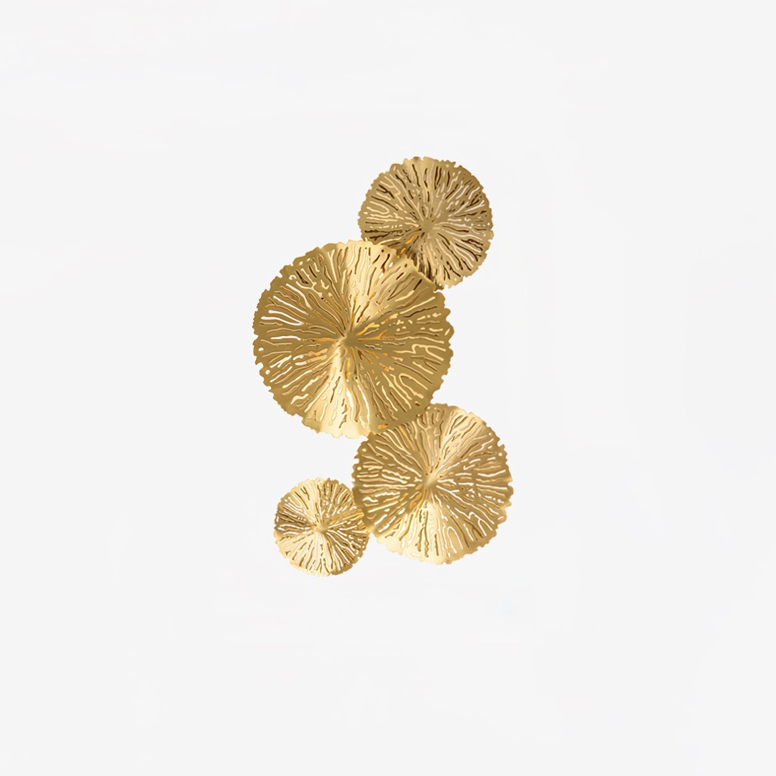 Rylso Wall Lamp Lotus Leaf Brass