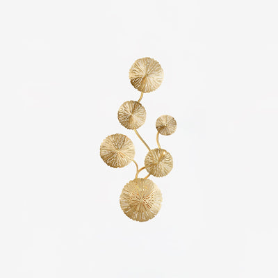 Rylso Wall Lamp Lotus Leaf Brass