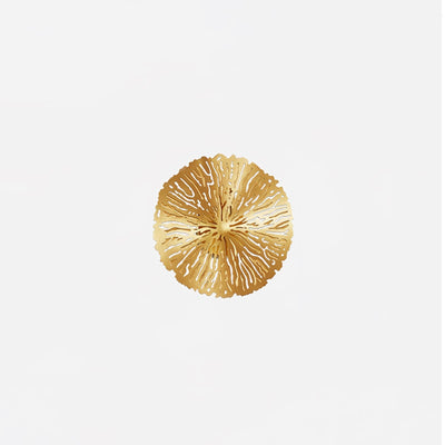Rylso Wall Lamp Lotus Leaf Brass