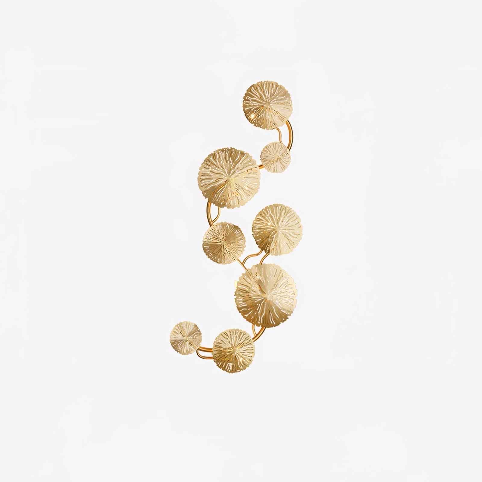 Rylso Wall Lamp Lotus Leaf Brass