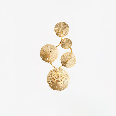Rylso Wall Lamp Lotus Leaf Brass