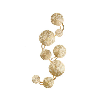 Rylso Wall Lamp Lotus Leaf Brass